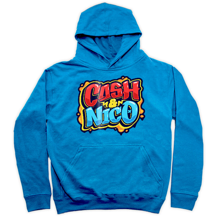 Cash & Nico Graffiti blue hoodie