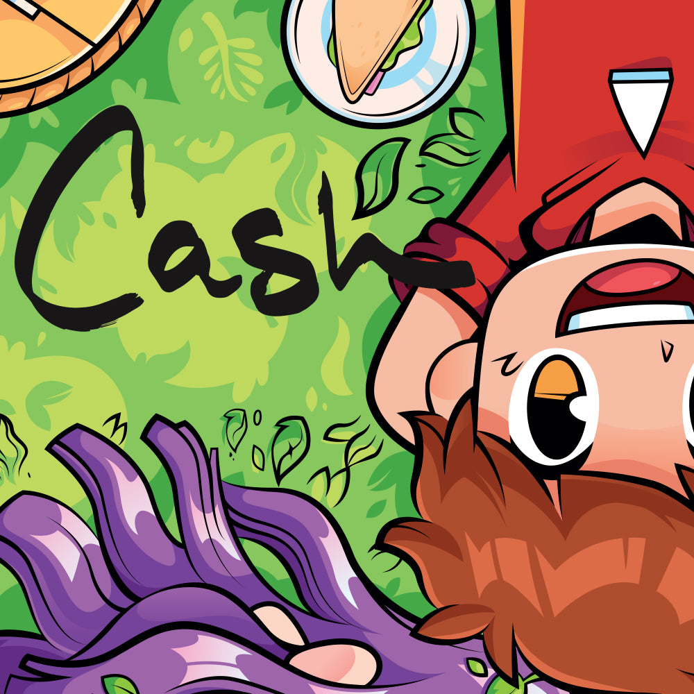 Close up of Cash signature on Cash & Nico Crew Poster