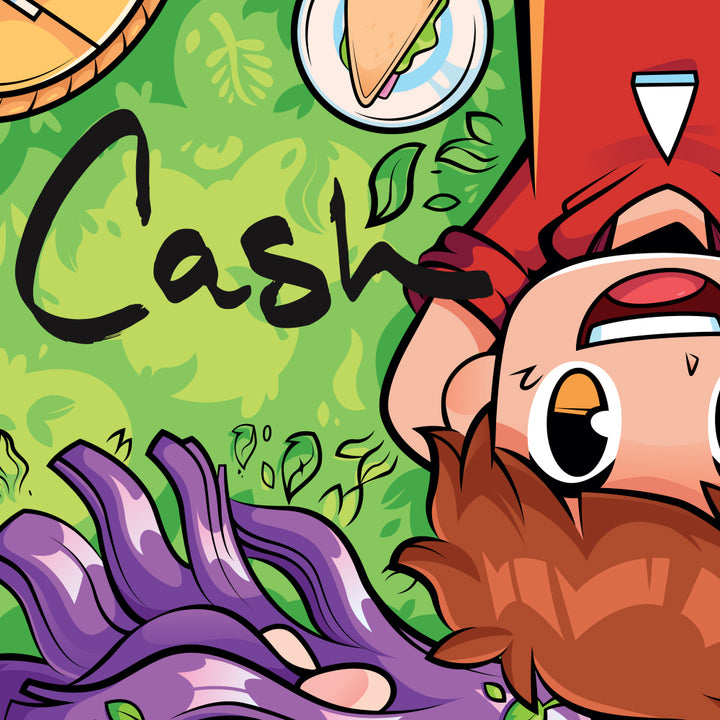 Close up of Cash signature on Cash & Nico Crew Poster