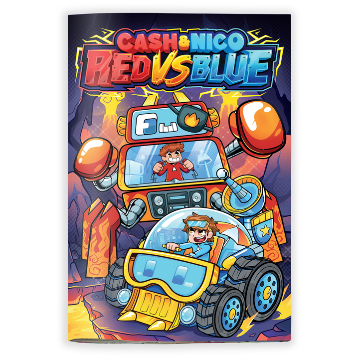 NEW Cash & Nico Comic Book: Red VS Blue