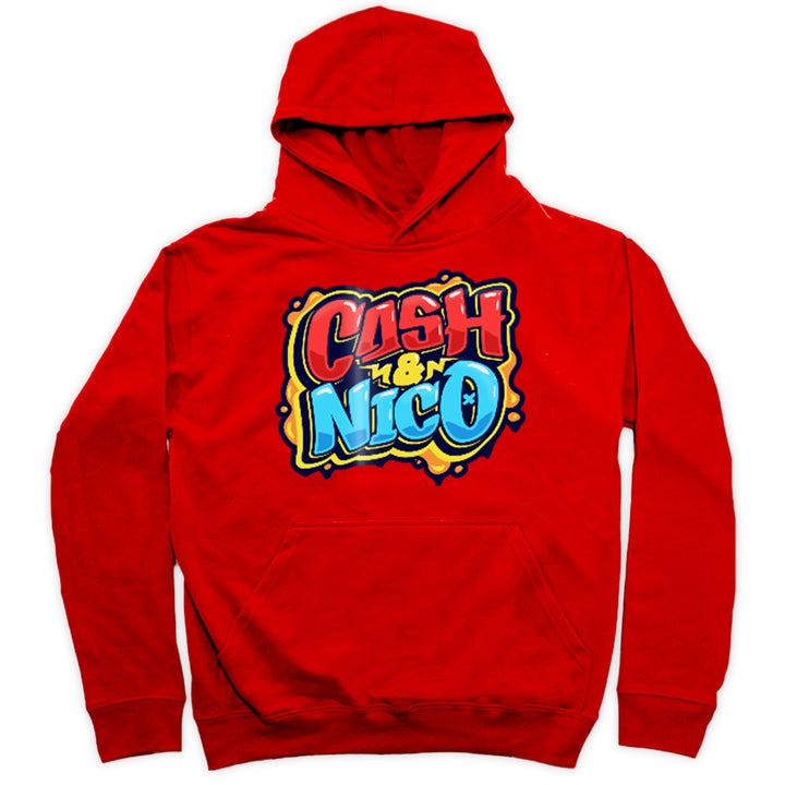 Cash and Nico Red Graffiti Hoodie