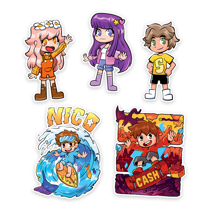 Cash & Nico’s Sticker Variety Pack!