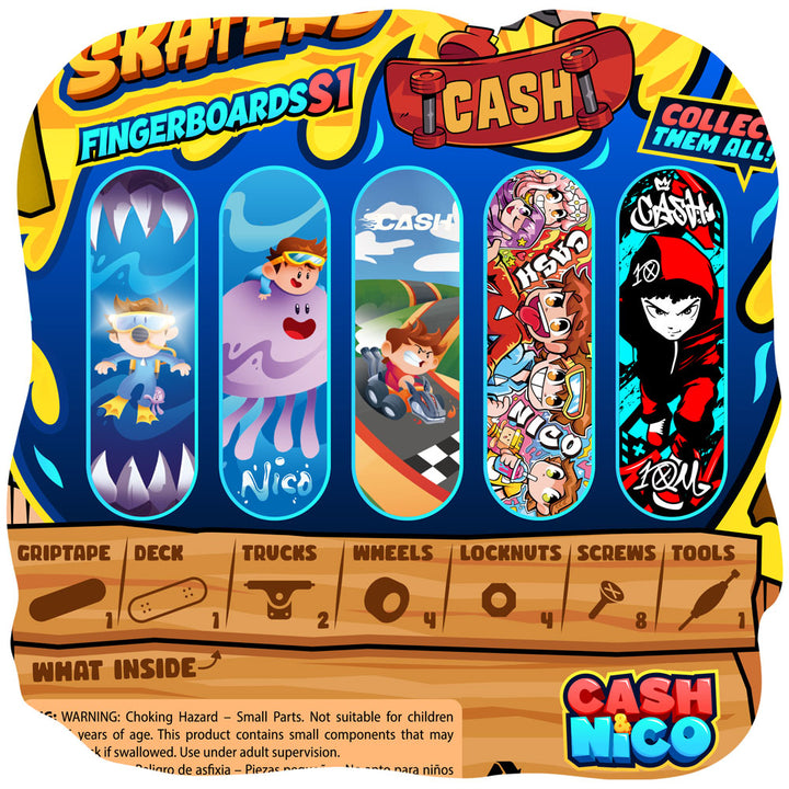 Cash & Nico Skate Toy Bundle (5 Pack)