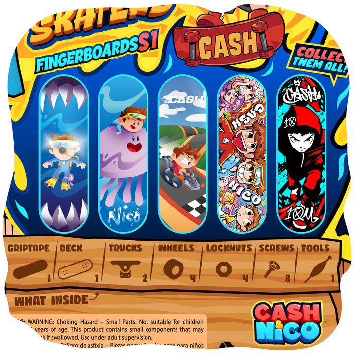 Cash & Nico Skate Toy Bundle (5 Pack)