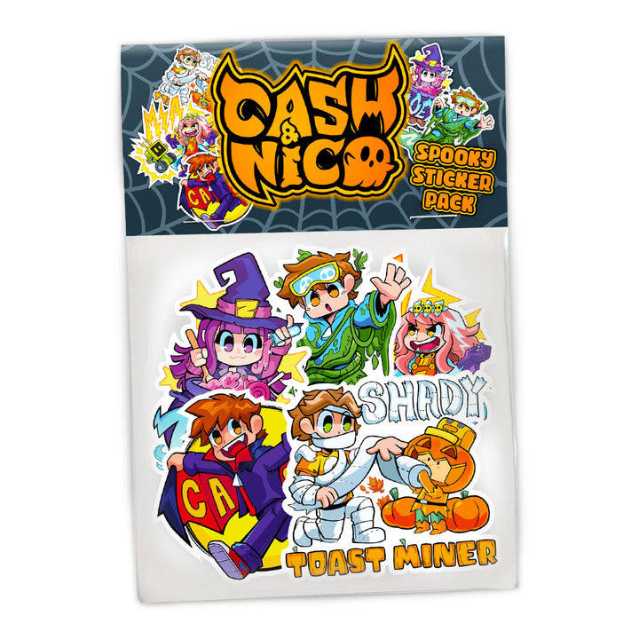NEW Cash & Nico Spooky Sticker Pack
