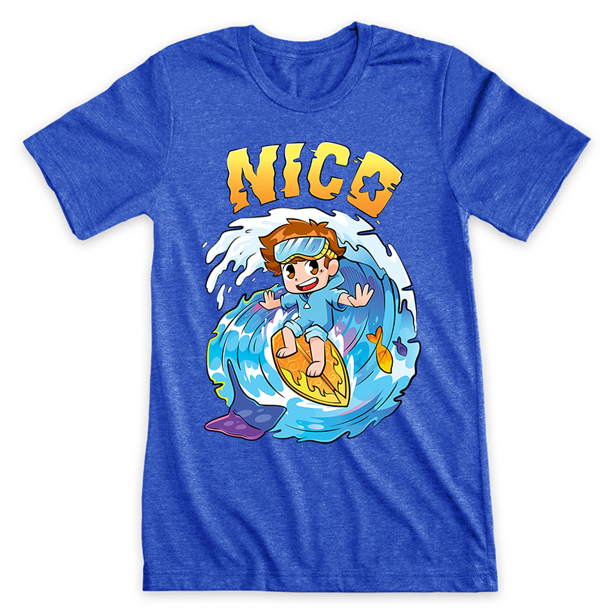 The Official Cash And Nico Shop Cash Nico   Nico HeatherRoyalShirt 