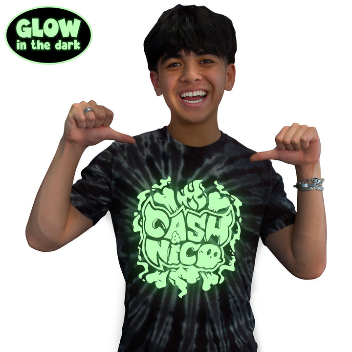 NEW Cash & Nico Spooky Tie-Dye Shirt (Glow In the Dark)