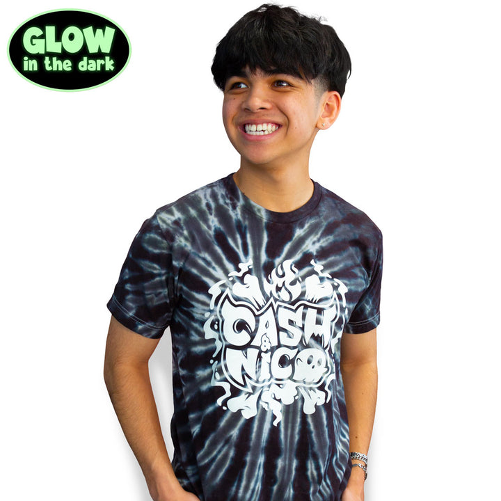 NEW Cash & Nico Spooky Tie-Dye Shirt (Glow In the Dark)