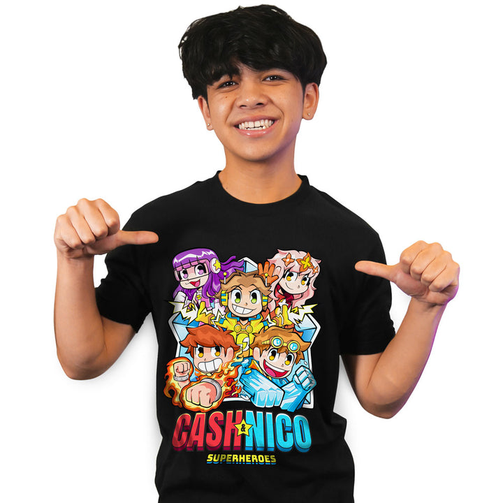 NEW Cash & Nico Superhero Crew Shirt
