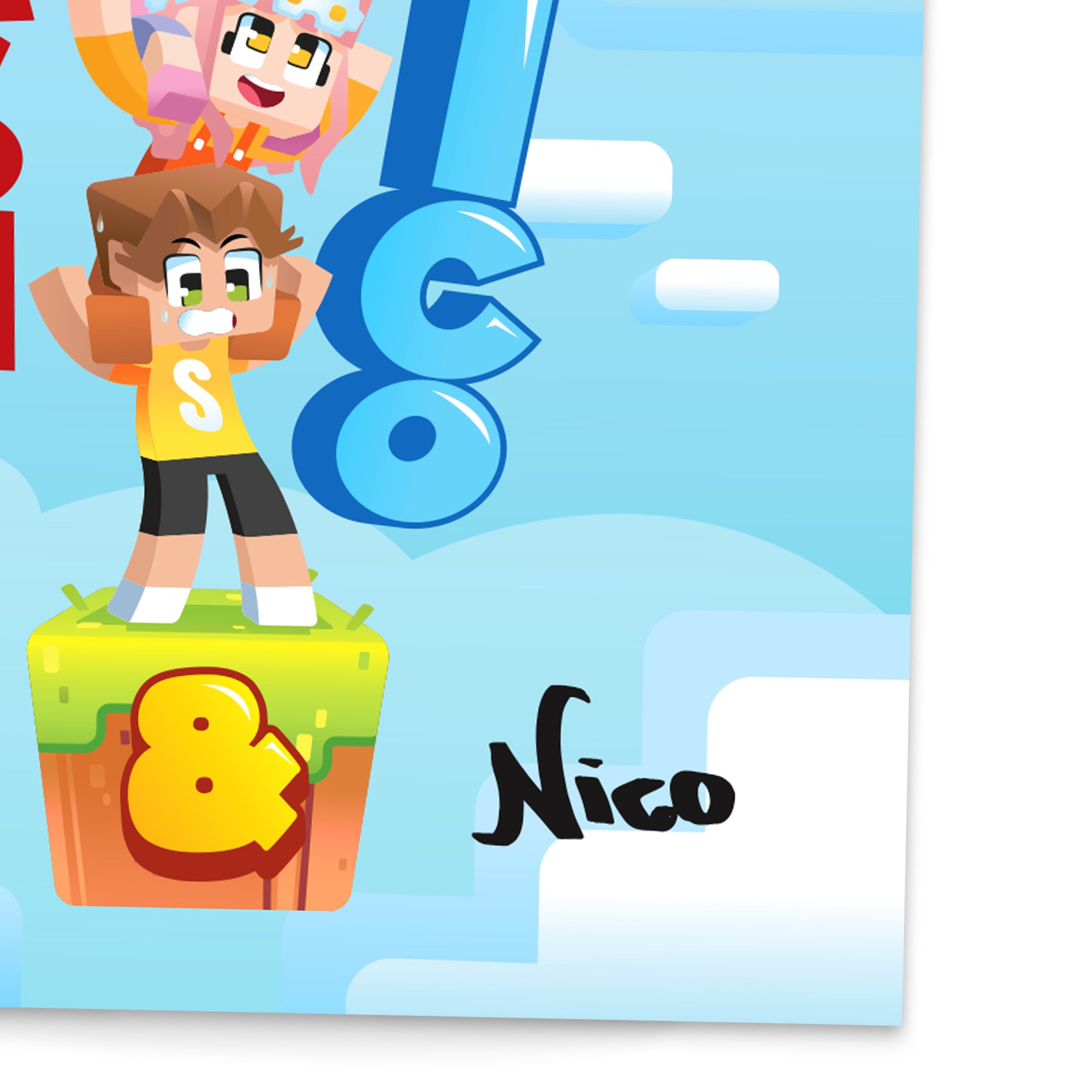 SIGNED Cash & Nico One Block Poster! – Cash&Nico