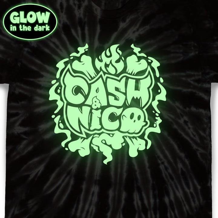 NEW Cash & Nico Spooky Tie-Dye Shirt (Glow In the Dark)