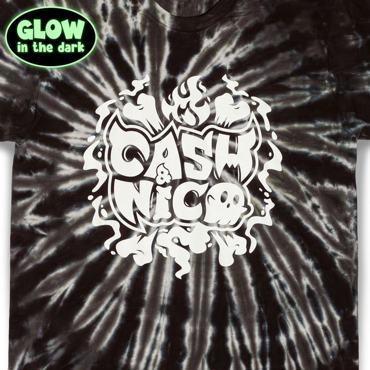 NEW Cash & Nico Spooky Tie-Dye Shirt (Glow In the Dark)