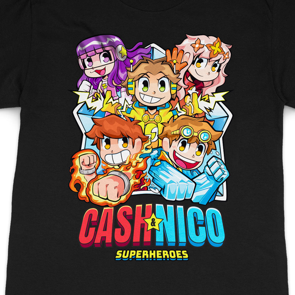 NEW Cash & Nico Superhero Crew Shirt