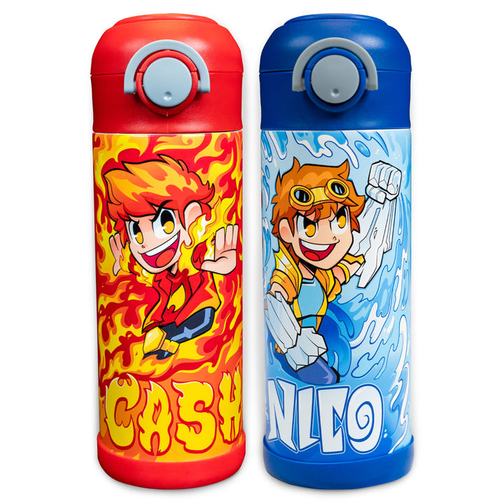 NEW Cash & Nico Superhero Water Bottle!